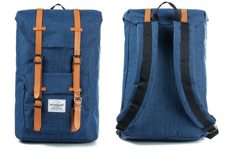 Custom Vintage Flap Laptop Backpack with Logo