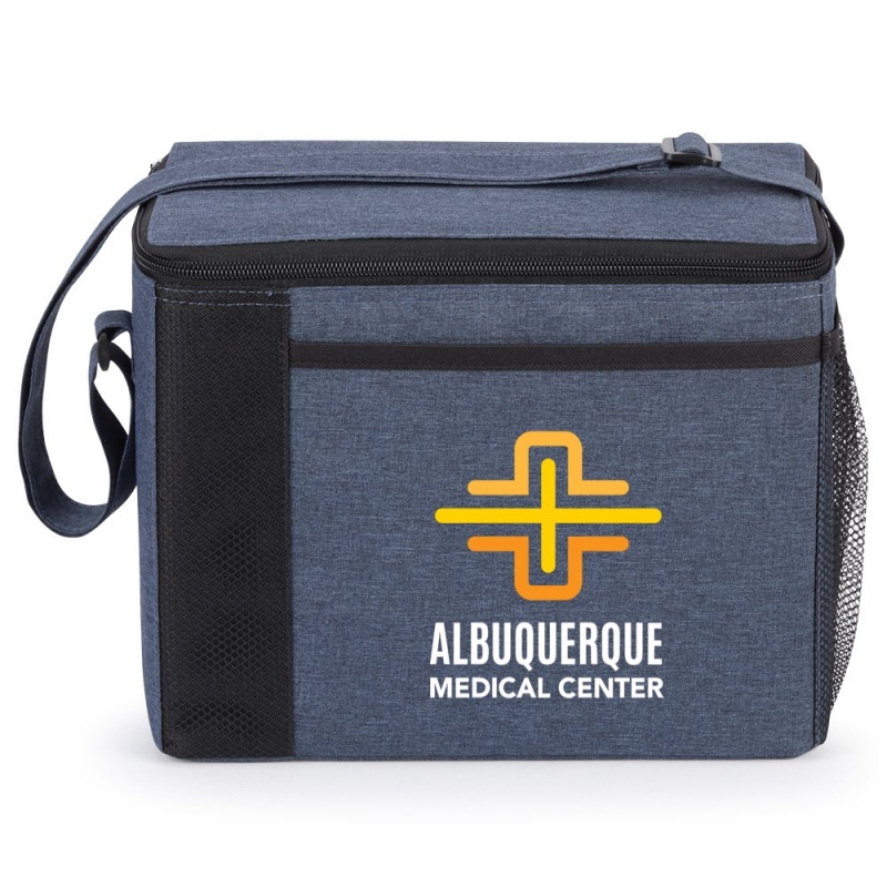 Custom 8-Can Heathered Lunch Cooler Bag