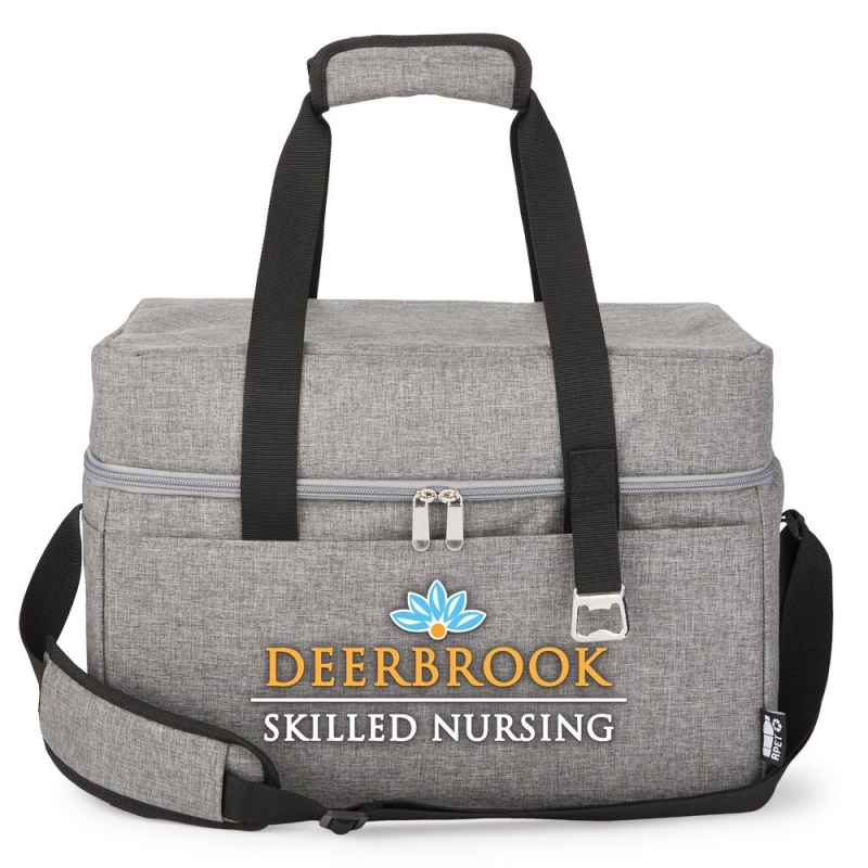 Custom rPET 36-Can Flip-Top Cooler Bag