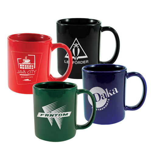 Colored Stoneware Ceramic Mug 11 Oz.