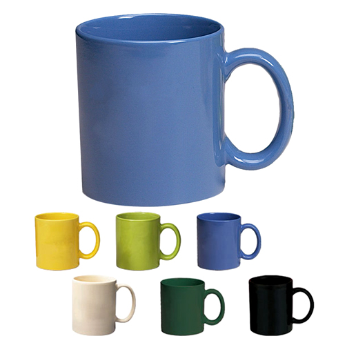 Colored Stoneware Ceramic Mug 11 Oz.