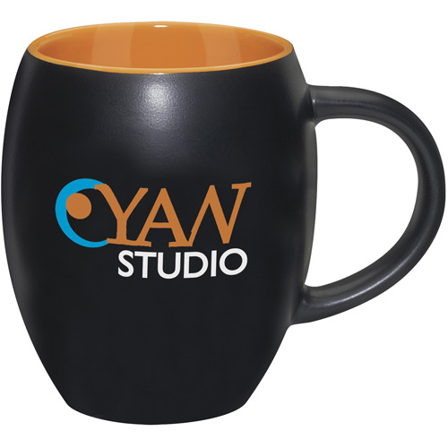 Matte Barrel with Color Mug (17 Oz.)