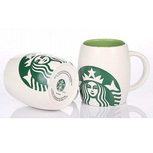 Round Ceramic Mug, Starbuk mug