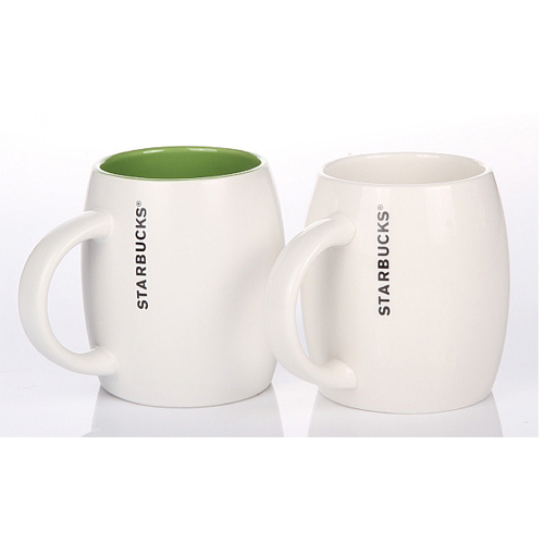 Round Ceramic Mug, Starbuk mug