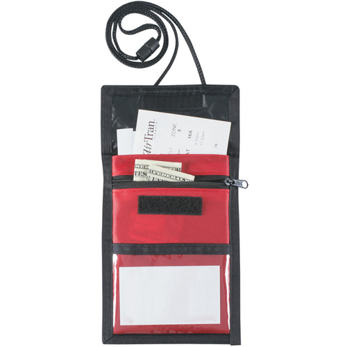 Nylon Neck Wallet Badge Holder