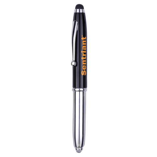 3-in-1 stylus metal ballpoint pen, Stylus & LED flashlight