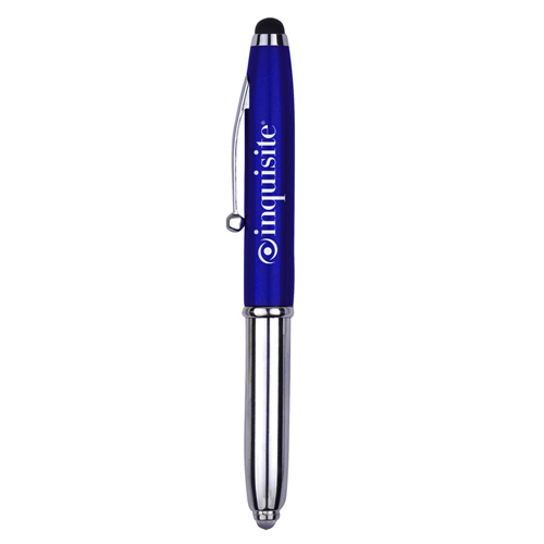 3-in-1 stylus metal ballpoint pen, Stylus & LED flashlight