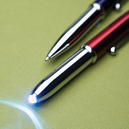 3-in-1 stylus metal ballpoint pen, Stylus & LED flashlight