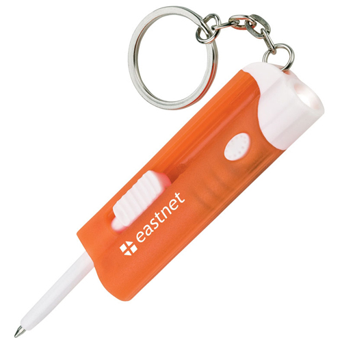 LED and Ballpoint Pen Keychain