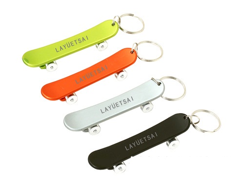 Skateboard Bottle Opener Key Chain