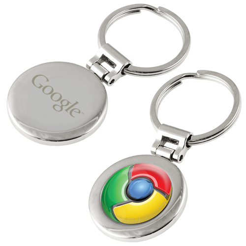 Genoa Epoxy Dome Keychain