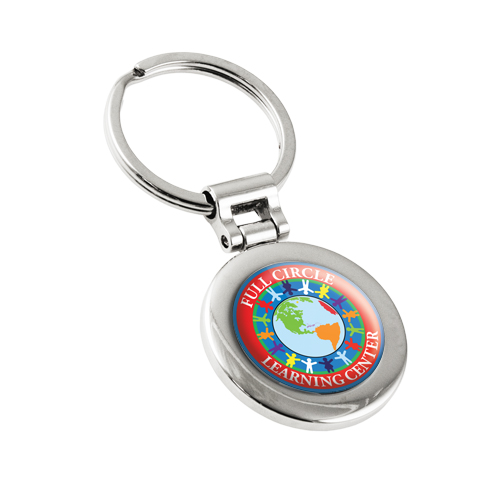 Genoa Epoxy Dome Keychain