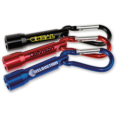 Small Carabiner with Flashlight