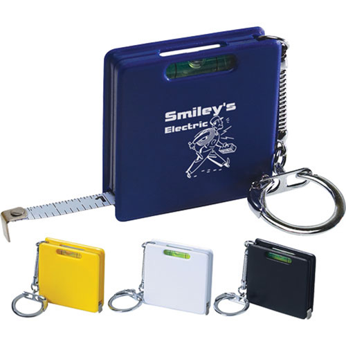 Square Level Tape Measure Key Tag