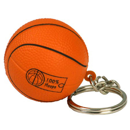 Basketball Key Chain Stress Ball