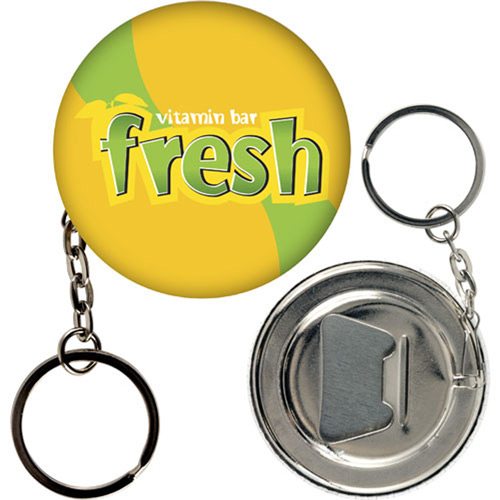 Bottle Opener Key Chain Button