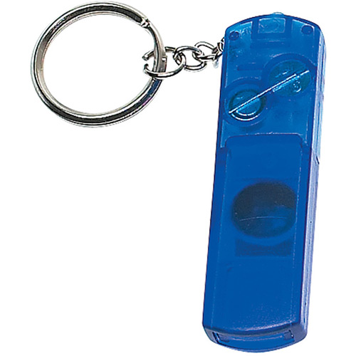 Whistle, Light, and Compass Key Chain