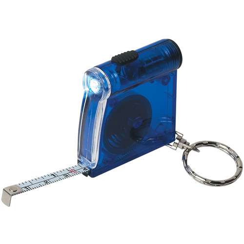 Tape Measure LED Flashlight Key Chain
