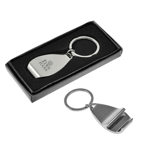 Silver Bottle Opener Keychain
