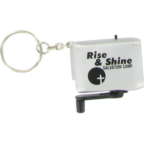 Mini Dynamo LED Flashlight Keychain