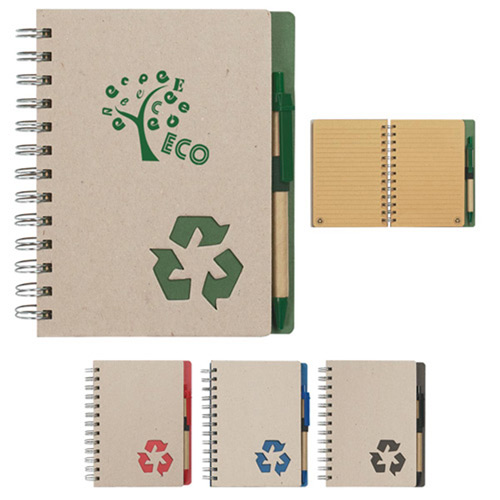 Eco Rich Spiral Notebook and Pen (5