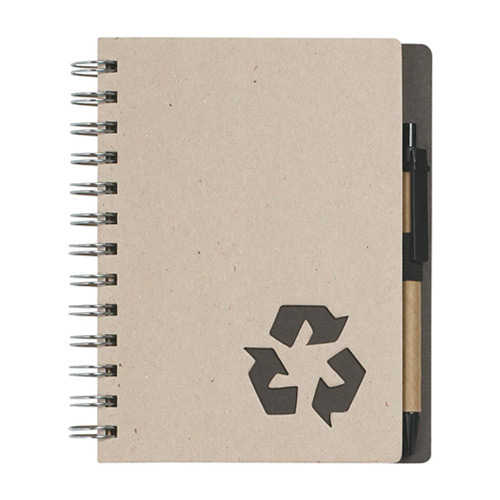 Eco Rich Spiral Notebook and Pen (5