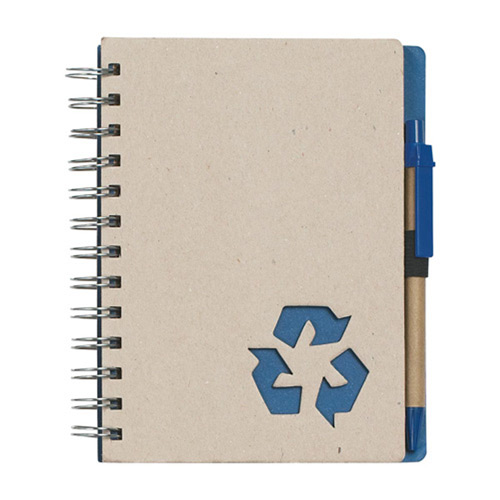 Eco Rich Spiral Notebook and Pen (5