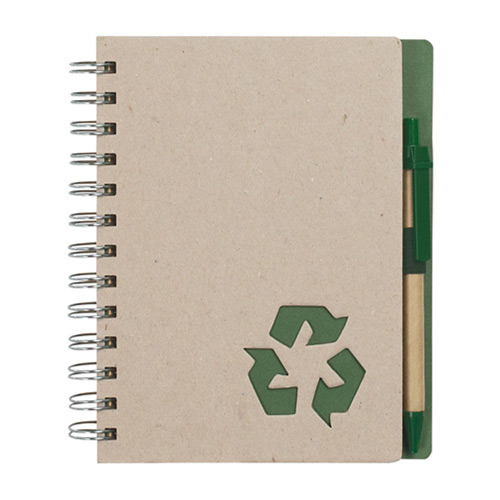Eco Rich Spiral Notebook and Pen (5