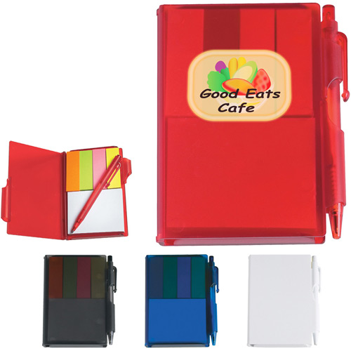 Memo Notebook with Sticky Notes and Pen