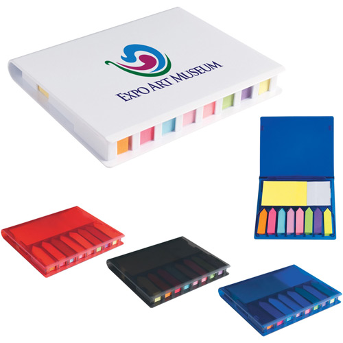 Memo Case with Sticky Flags and Notes