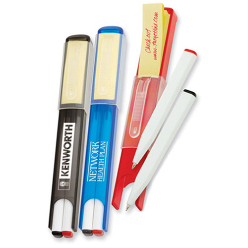 Dual Pen with Case and Sticky Note