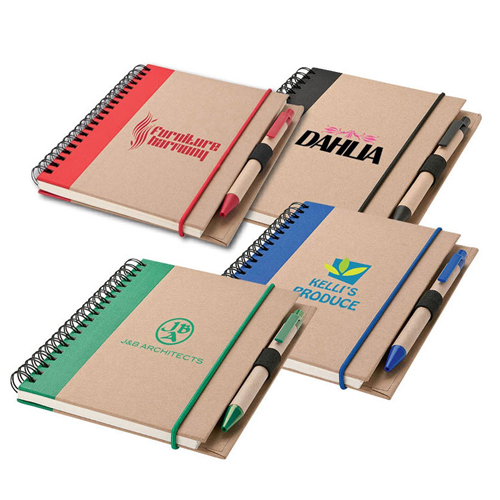 Recycled Notebook & Pen