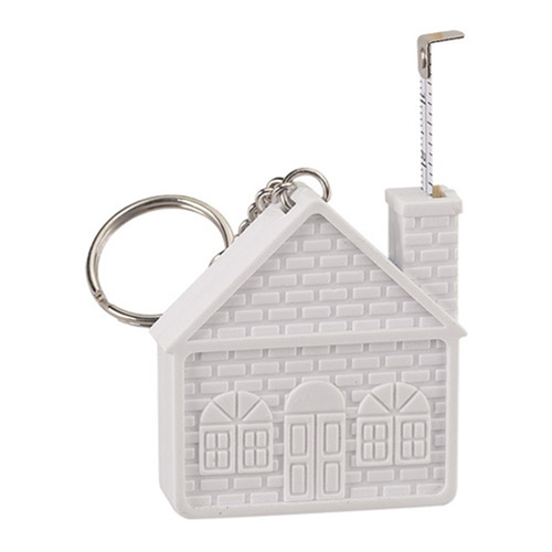 Customizable House Tape Measure Key Chain