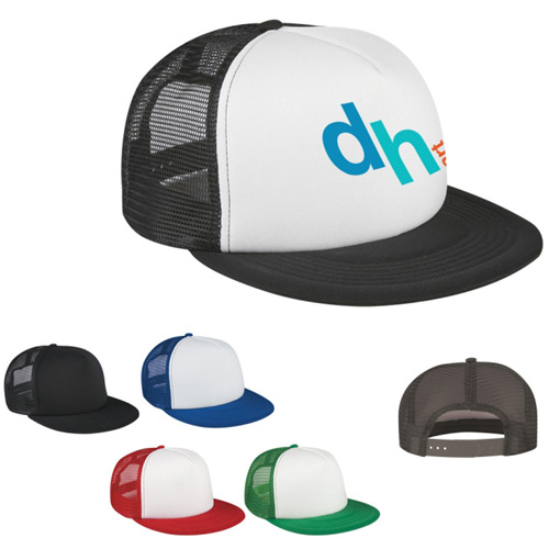 Flat Bill Trucker Cap