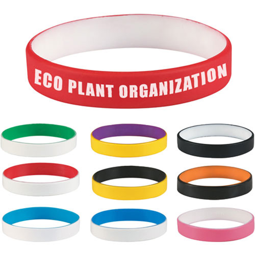 Colored Letter Silicone Bracelet