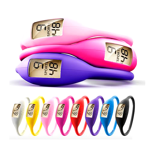 Water resistant silicone sport watch