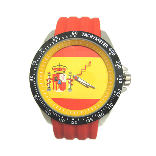 Top seller world cup 2014 promotional gift watch in brazil / Flag Silicone Wrist Watch