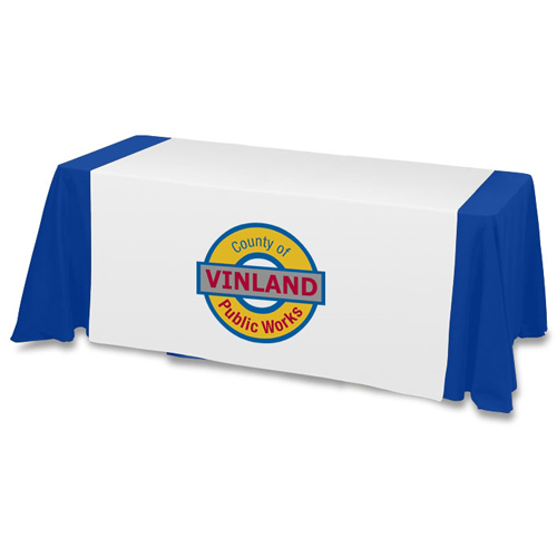 8 Closed-Back Table Throw and Runner Kit - Full Color