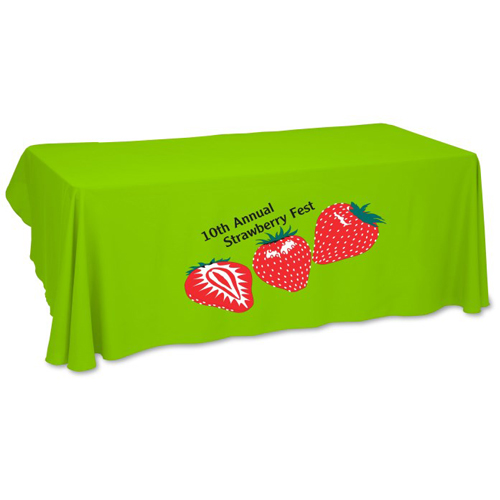 Economy Open-Back Polyester Table Throw - 6 - Heat Transfer