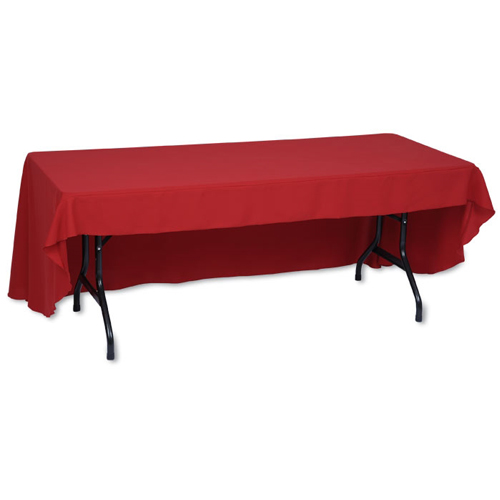 Economy Open-Back Poly Table Throw