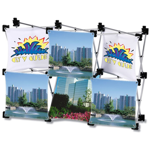 Geometric Junior Pop-Up Tabletop Display - 6 Panel