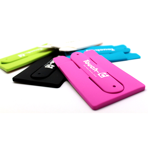 Touch E/ Silicone Cell Phone Card Holder Stand
