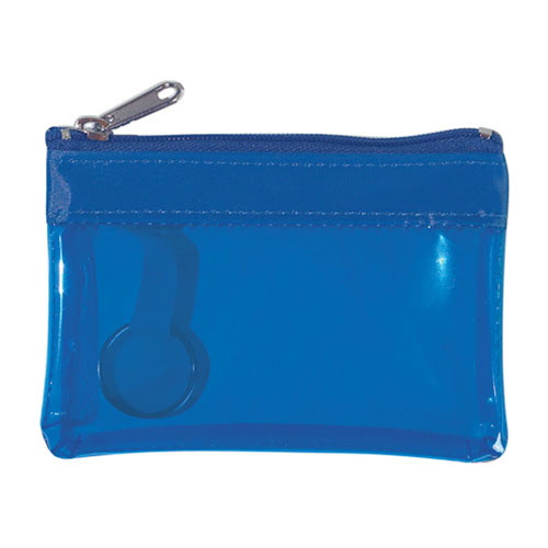 Translucent Zippered Coin Pouch