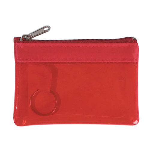 Translucent Zippered Coin Pouch