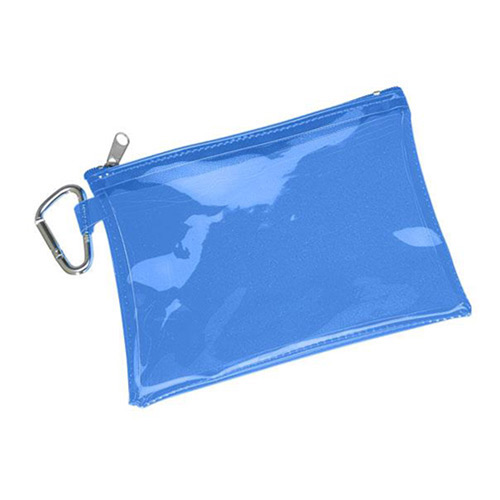 Large Translucent Pouch With Carabiner