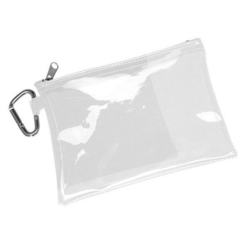 Large Translucent Pouch With Carabiner