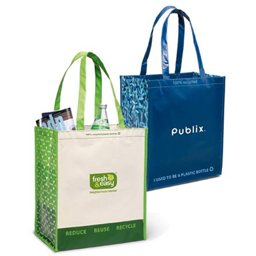 Laminated 100% Recycled Shopping Bag