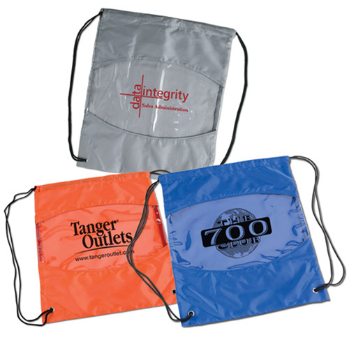 Clear-View Drawstring Bag