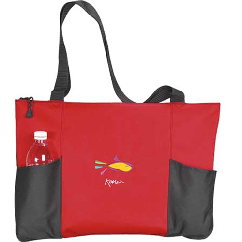 Double Pocket Zippered Tote