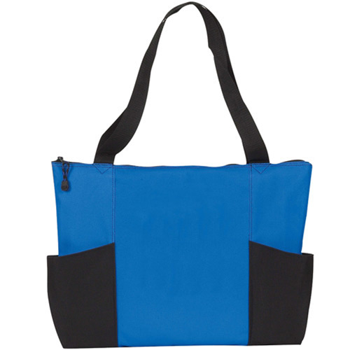 Double Pocket Zippered Tote